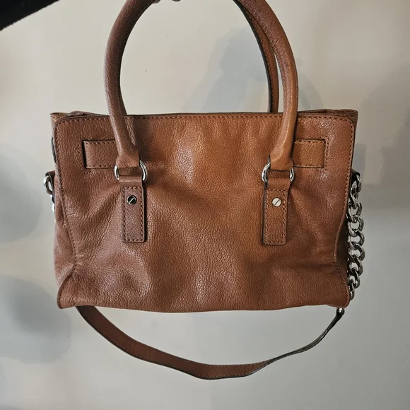 MICHAEL Michael Kors Hamilton Satchel Brown - Picture 4 of 5